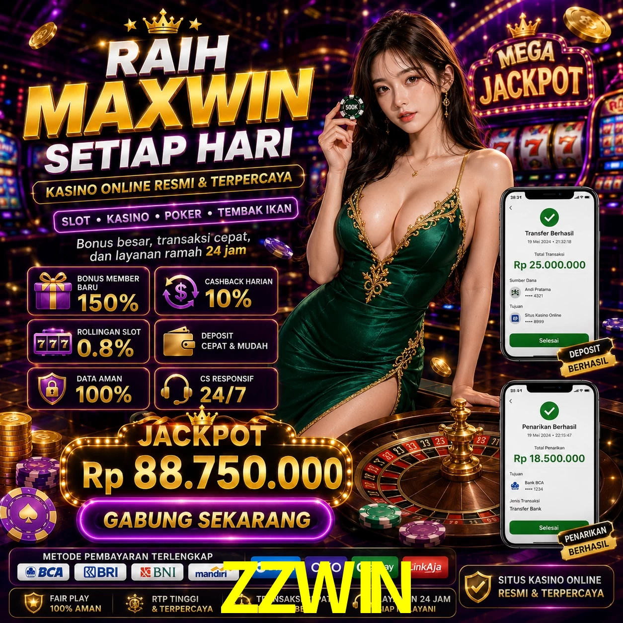 Download app ZZWIN Android iOS